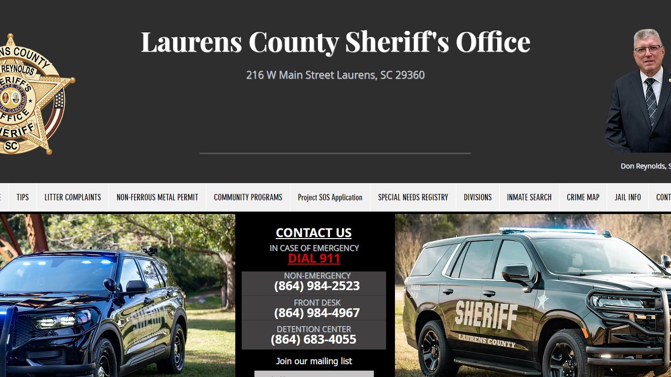 Detention Services Division | laurenscountysheriff